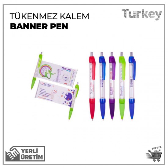 Plastik Tükenmez Kalem - Banner Pen